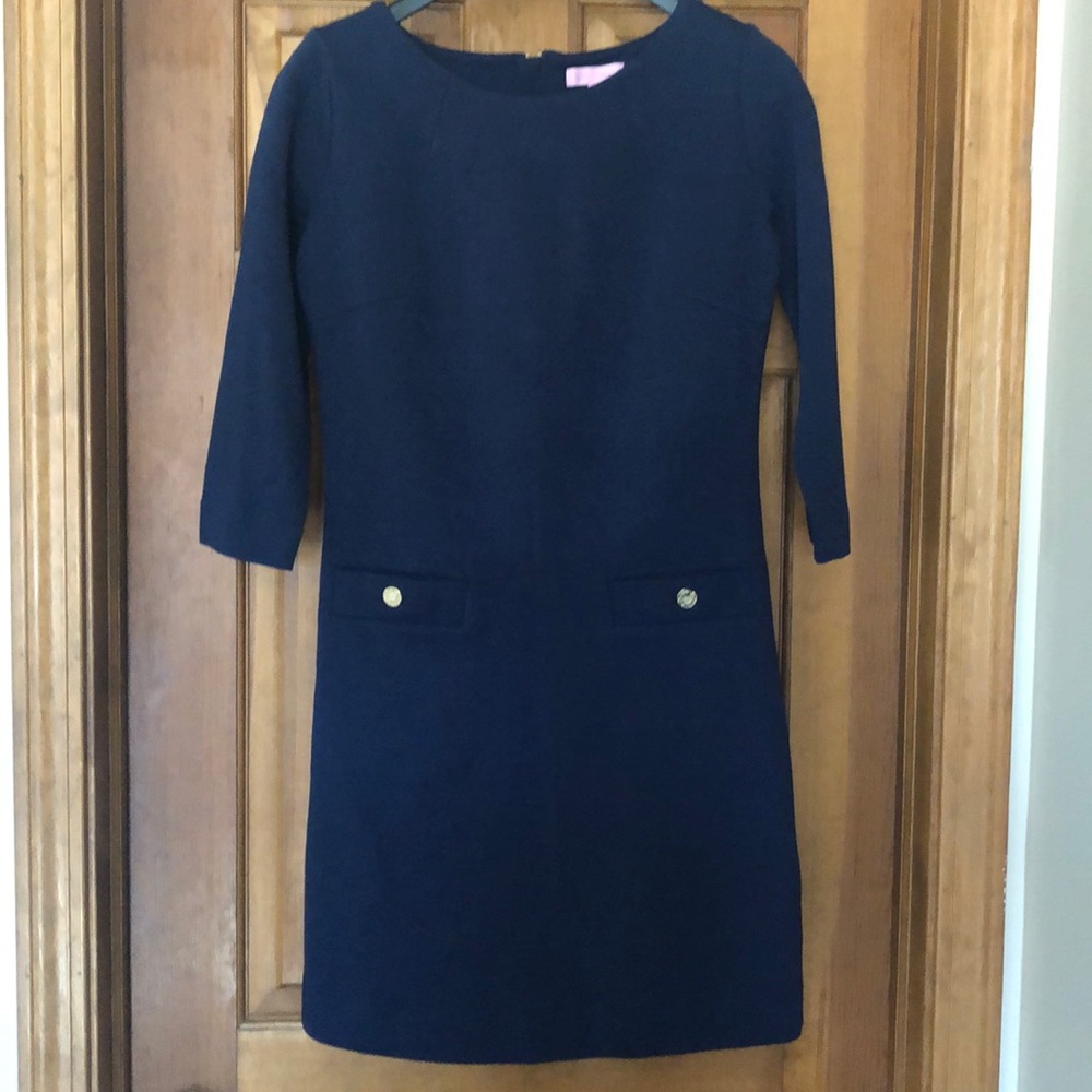 Lilly Pulitzer Charlene Shift Dress in Resort Navy - Picture 3 of 9